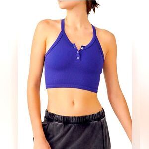 NWT Free People FP Movement Free Throw Henley Top Xs